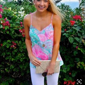 Lilly Pulitzer Oh Shello Silk Tank